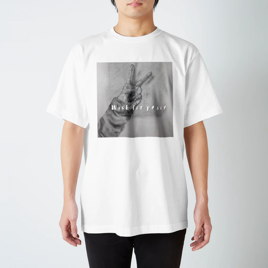 NanaCoco10  ナナココのwish for peace 全面プリント Regular Fit T-Shirt