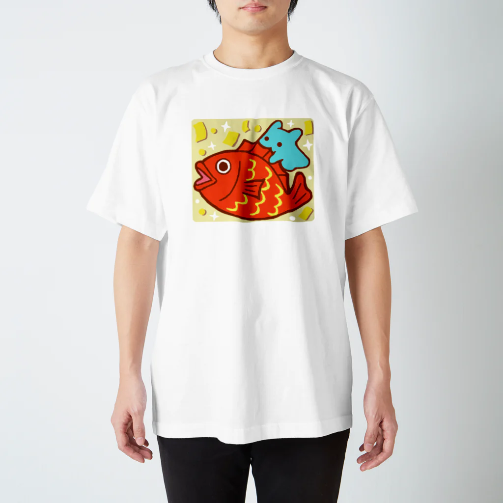 ひじりやノエルのおめで鯛【水星人のスイスイちゃん】 Regular Fit T-Shirt