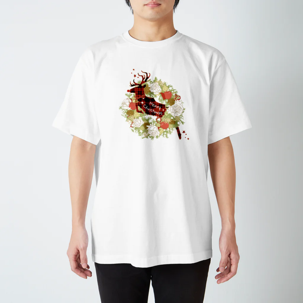 Drecome_DesignのWhite Christmas スタンダードTシャツ