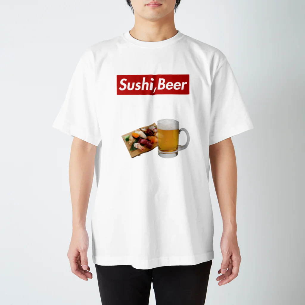 田吾作押し垢のスシビール Regular Fit T-Shirt