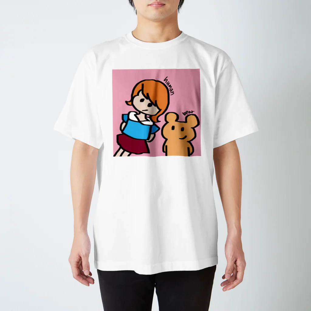 くまさんしょっぷのなかよしこよし スタンダードTシャツ