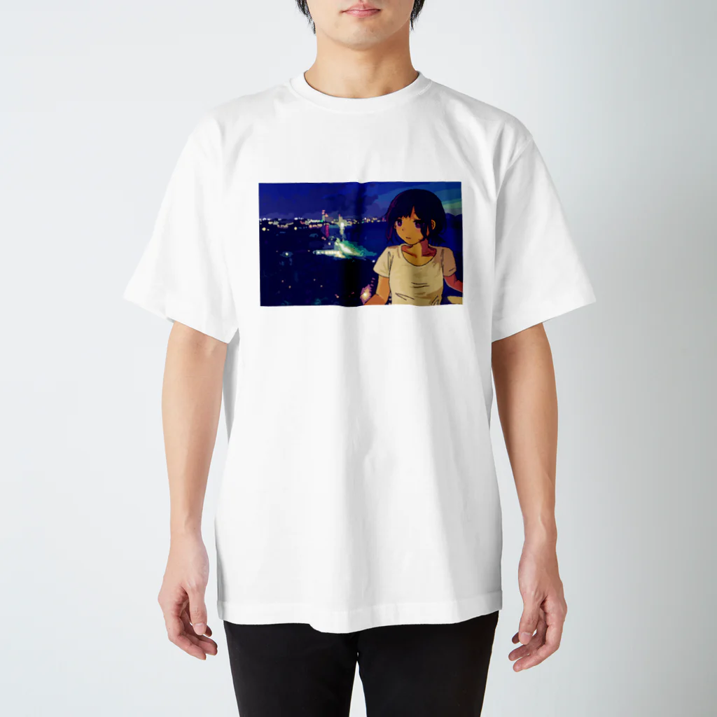 Yuki Nanamiの夜景 スタンダードTシャツ