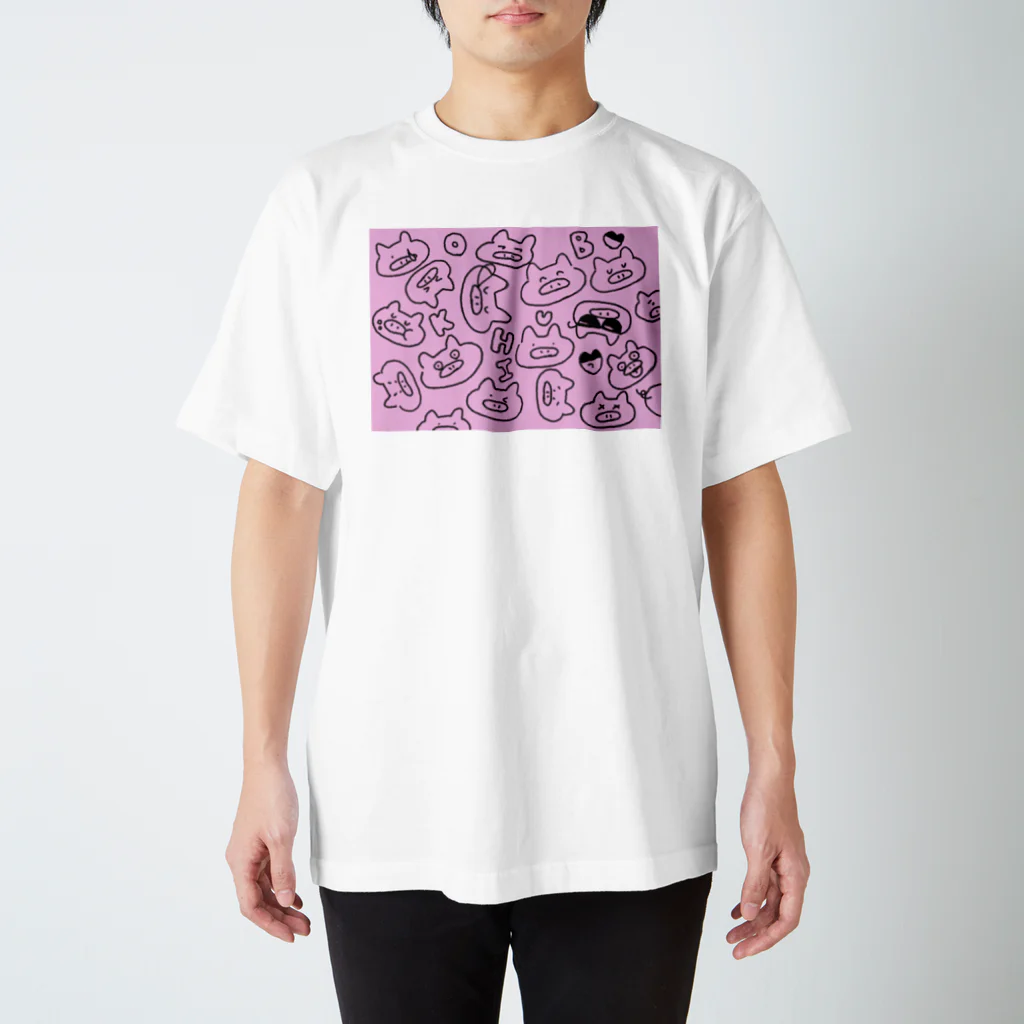 あやっぽうのいろいろブヒ子 スタンダードTシャツ