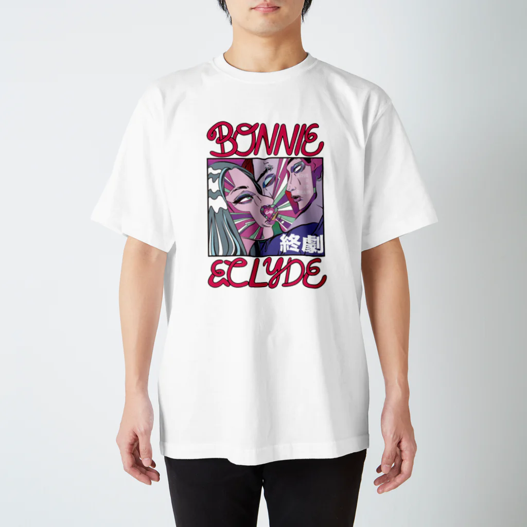 Supershy companyのbonnie&clyde スタンダードTシャツ