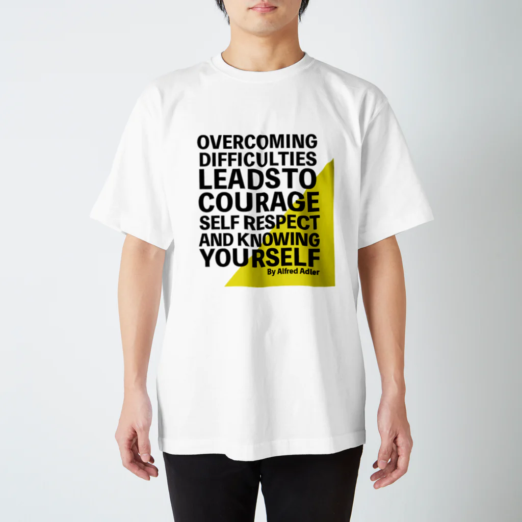  kidoma artsのアドラー心理学 OVERCOMING スタンダードTシャツ