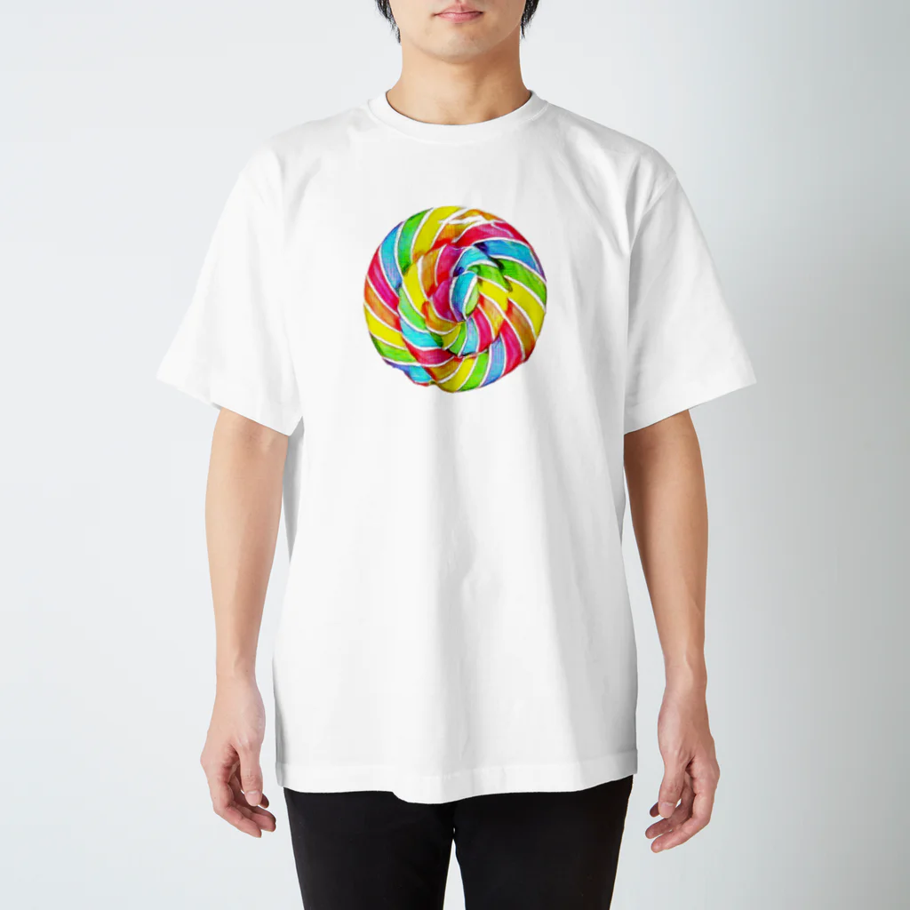 🍭ERI's SHOP🍭のぐるぐるキャンディ 棒なし Regular Fit T-Shirt