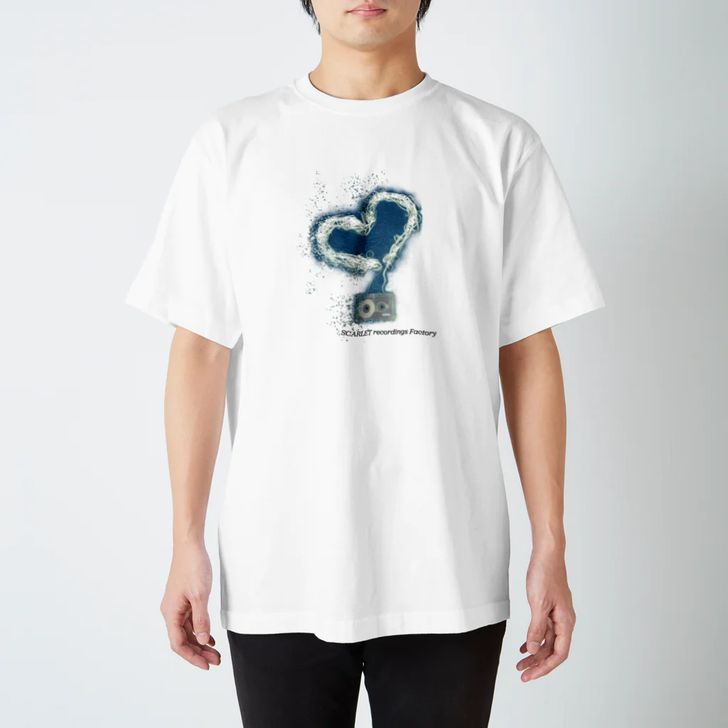 SCARLET recordings FactoryのLove Cassette B Regular Fit T-Shirt