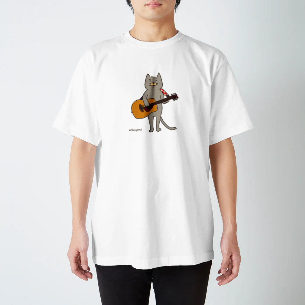 NORAQULOのギター猫Ｔシャツ 티셔츠