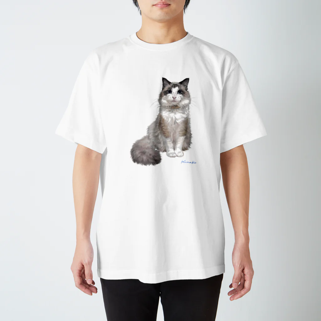 kinako-japanのラグドール　フィナンシェちゃん スタンダードTシャツ