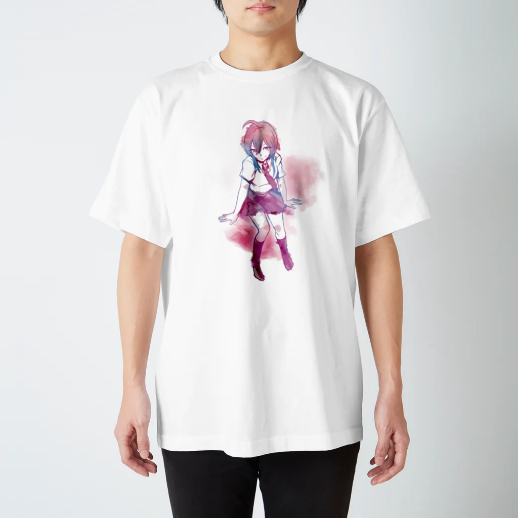 彩-sai-໒꒱V声優の水彩 スタンダードTシャツ