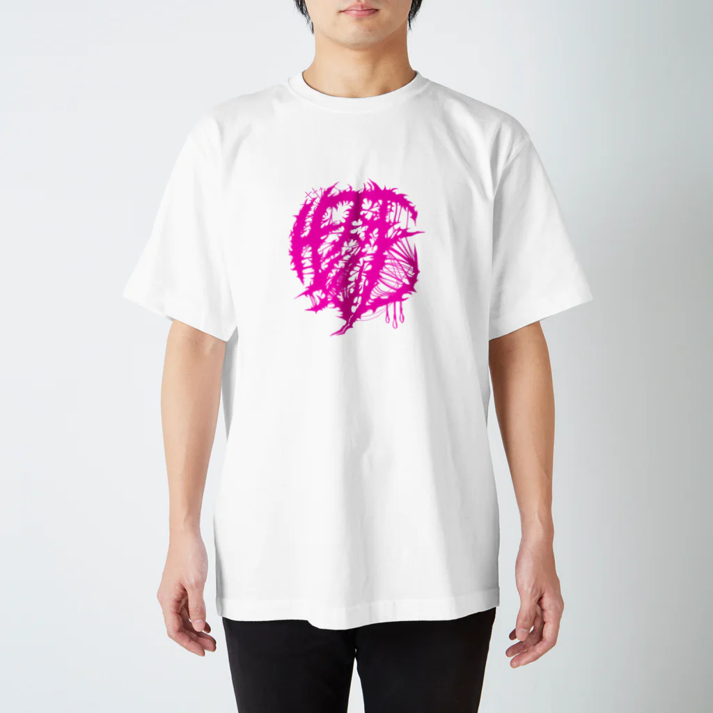 Hachijuhachiの生死　PINK Regular Fit T-Shirt