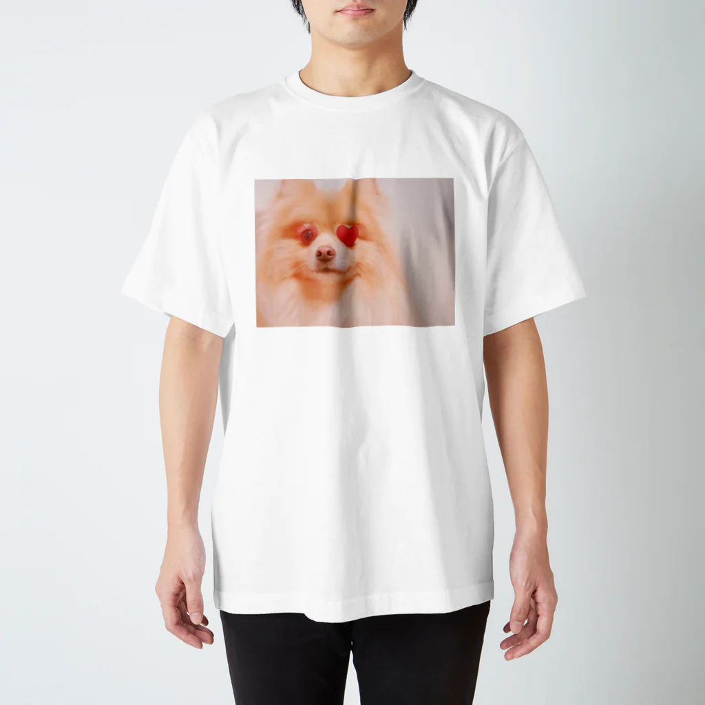 ポメラニアンのランディーの恋するポメラニアン Regular Fit T-Shirt