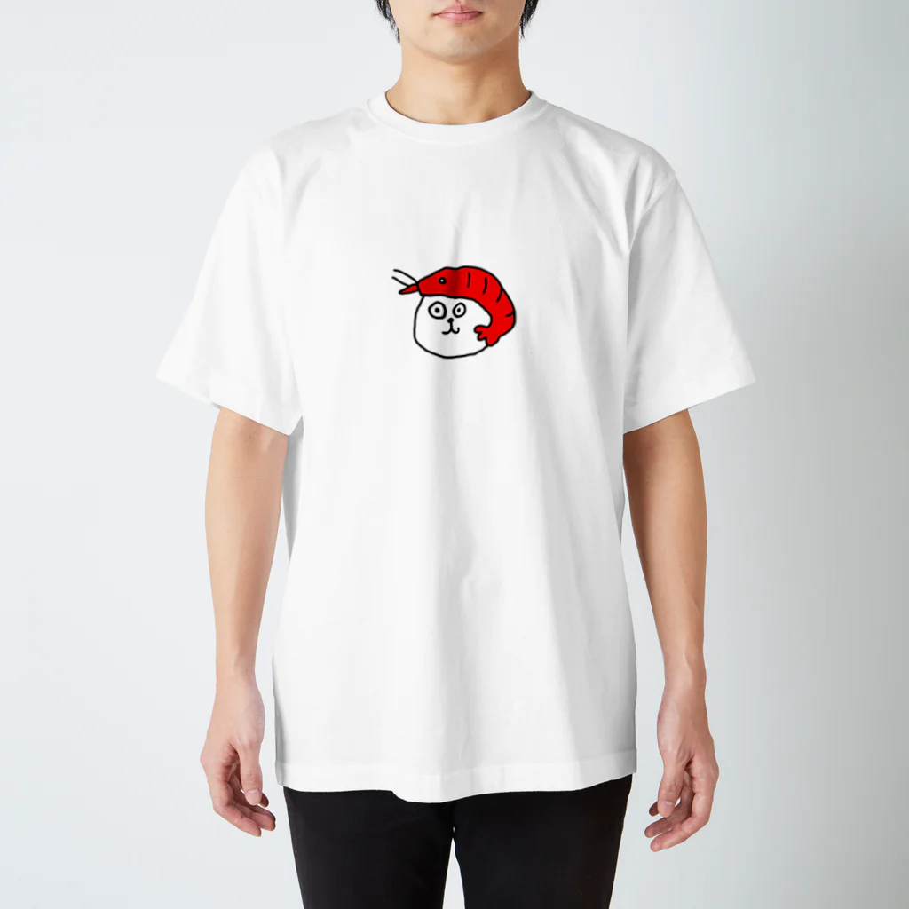 魚屋のえび人間 スタンダードTシャツ