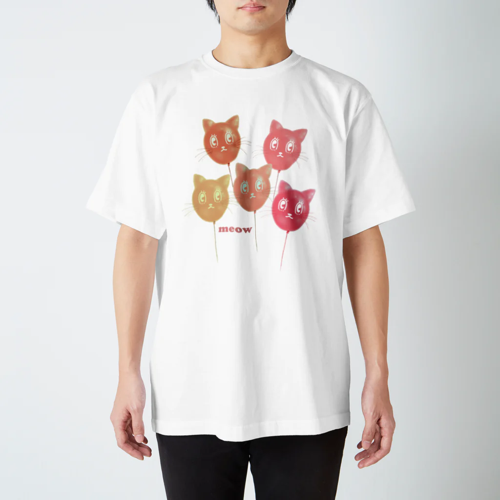 yuccoloの風船猫 スタンダードTシャツ