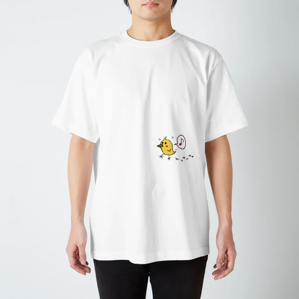 おバカなロバと仲間たちのヒヨコのコマル スタンダードTシャツ