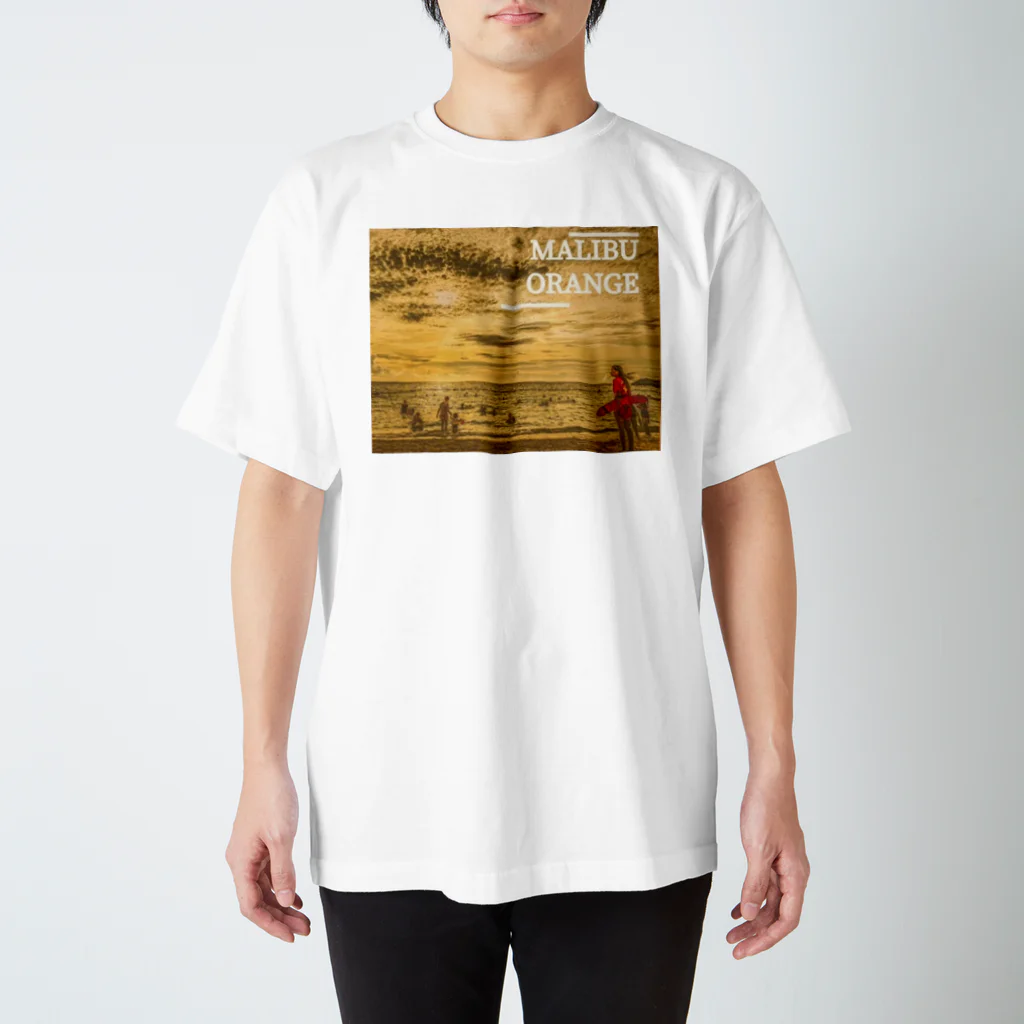 ハートフルエルズのMALIBU ORANGE (tropical) スタンダードTシャツ