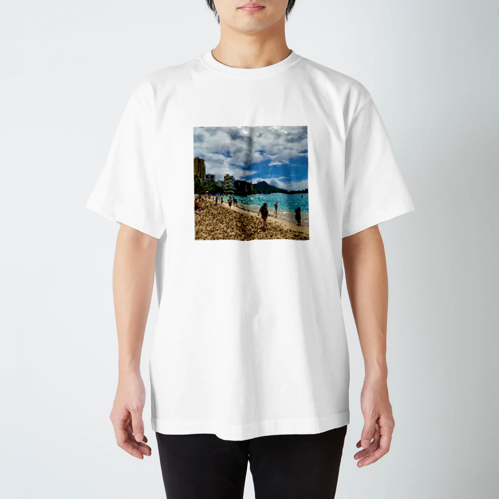 ふぅまのおみせ。のドット絵のワイキキ Regular Fit T-Shirt