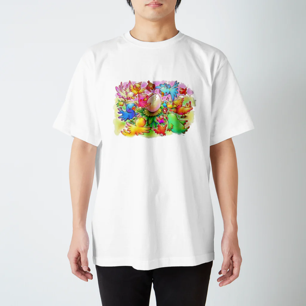 らせんゆむのらせんゆむのいろとりどり スタンダードTシャツ