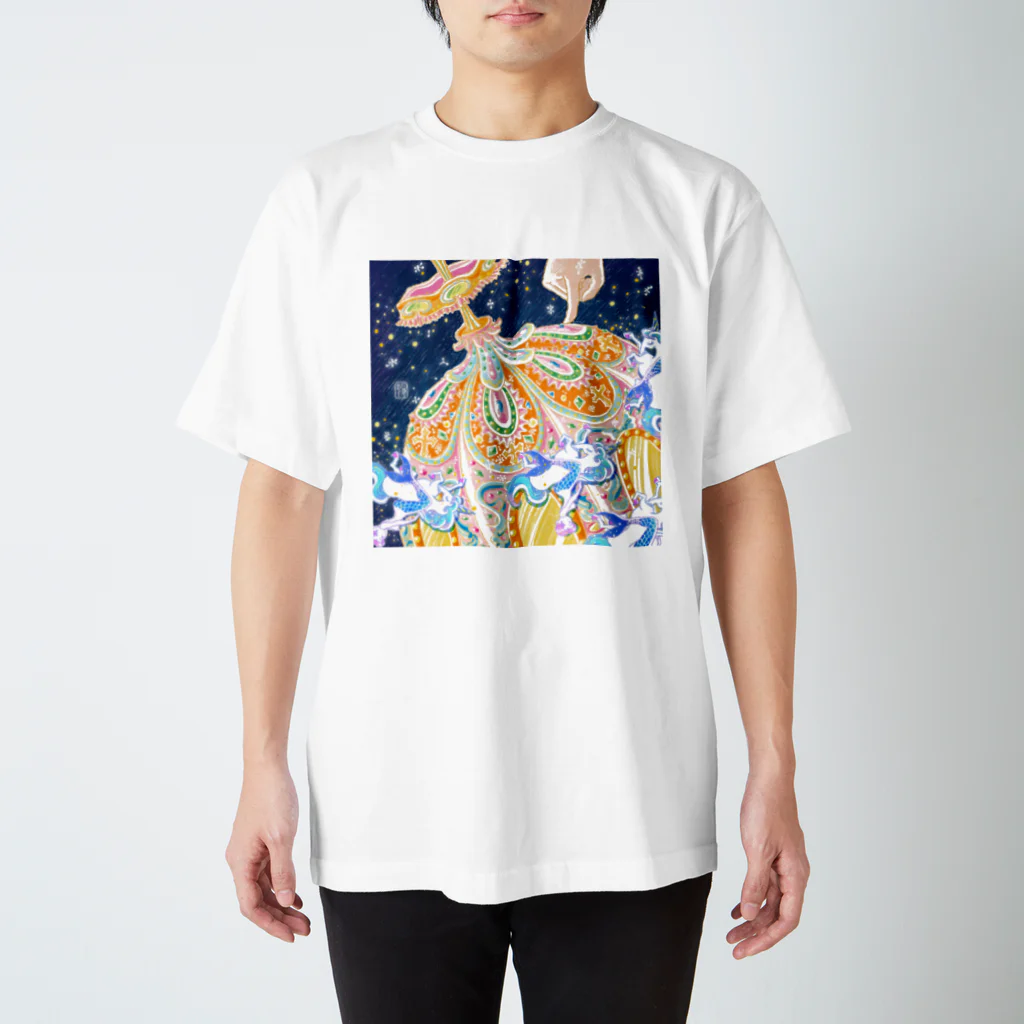 ipinlululululu's ferris wheelのMerry Go Round Regular Fit T-Shirt