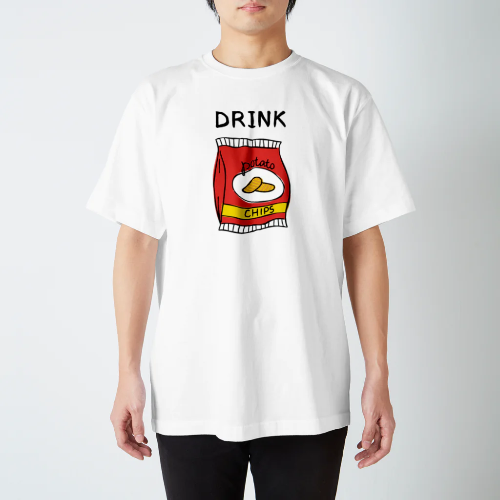 gemgemshopのポテチは飲み物 Regular Fit T-Shirt