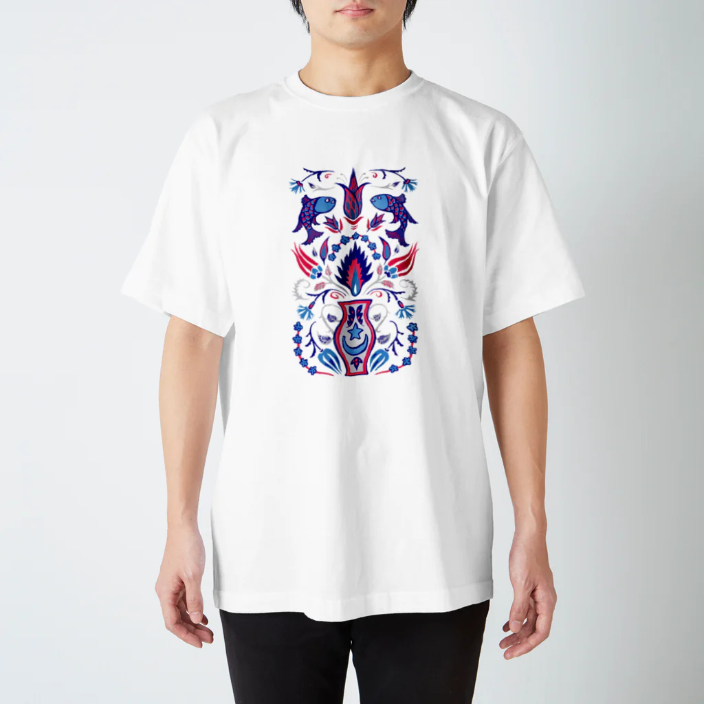 IZANAMI by Akane Yabushitaの🇹🇷トルコのイズニックタイル【ラピスラズリ】 スタンダードTシャツ