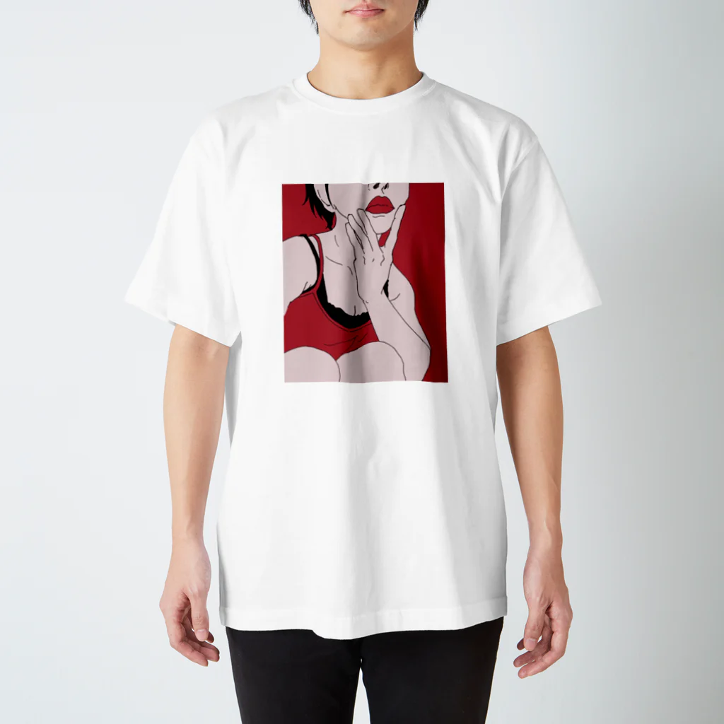 帶刀 珠夏のkiss me Regular Fit T-Shirt