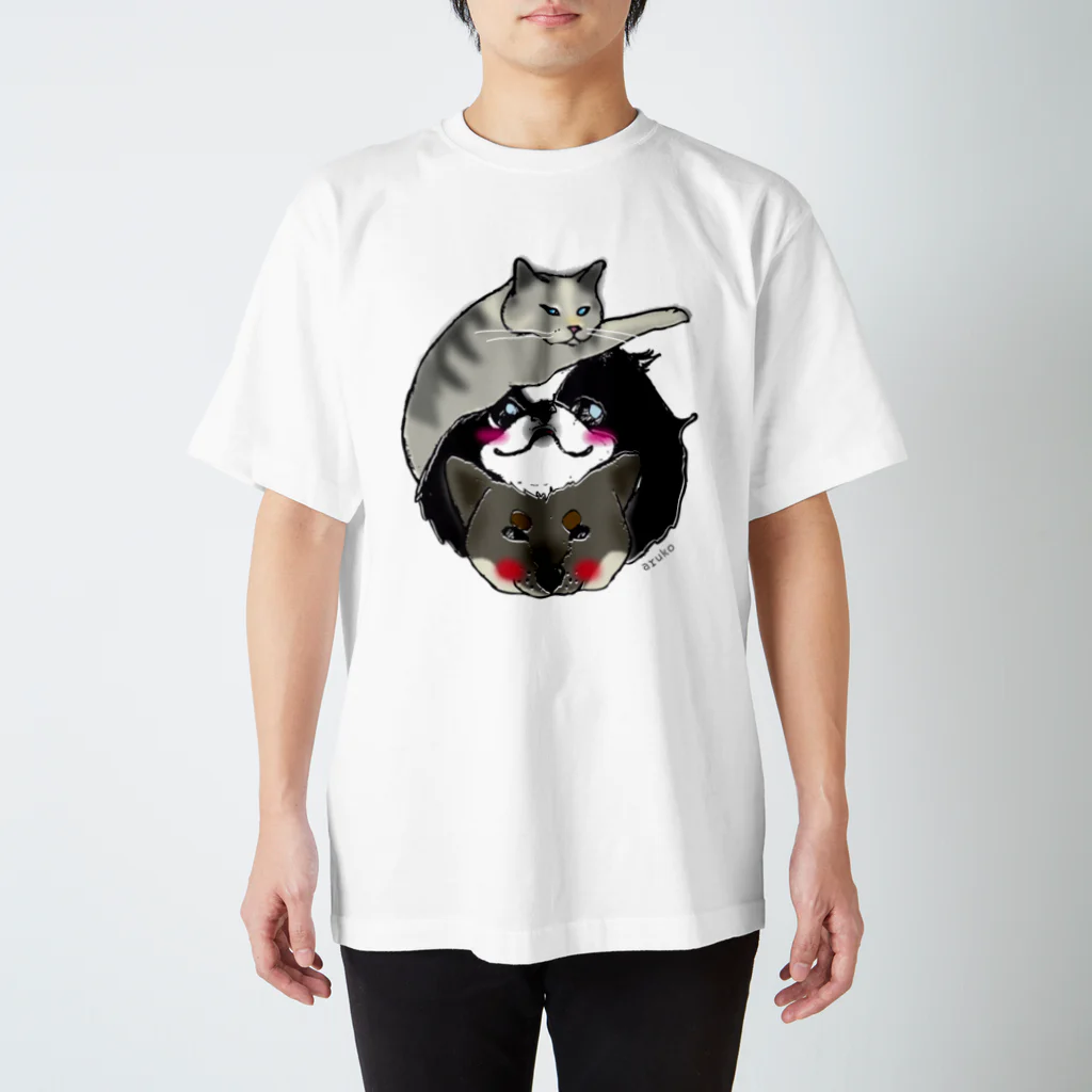 arukoのにゃん狆柴っ！ Regular Fit T-Shirt