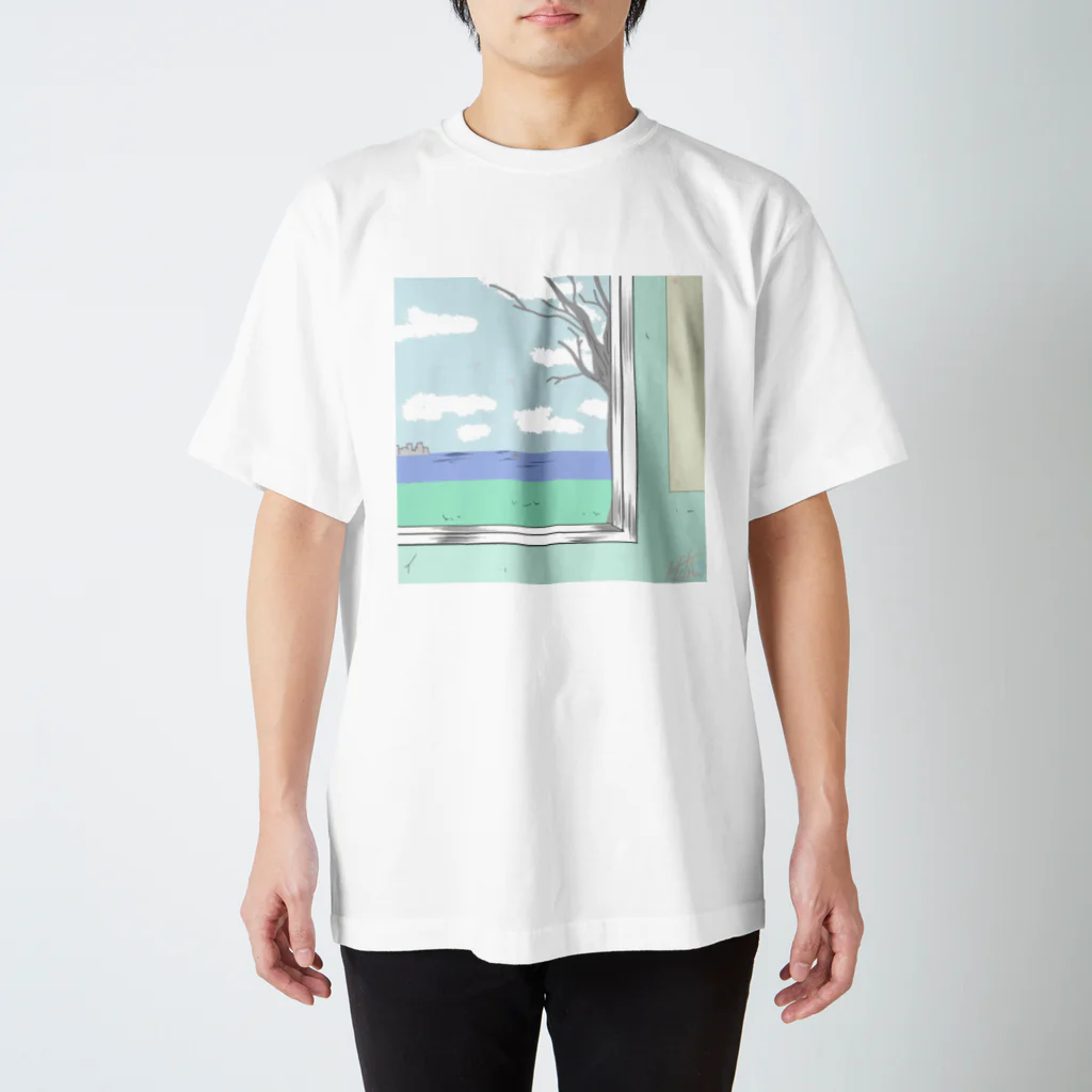 一夢（ヒトム）の海の見える窓 スタンダードTシャツ