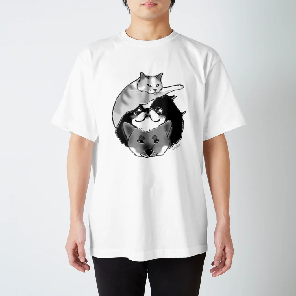 arukoのにゃん狆柴っ！mono Regular Fit T-Shirt