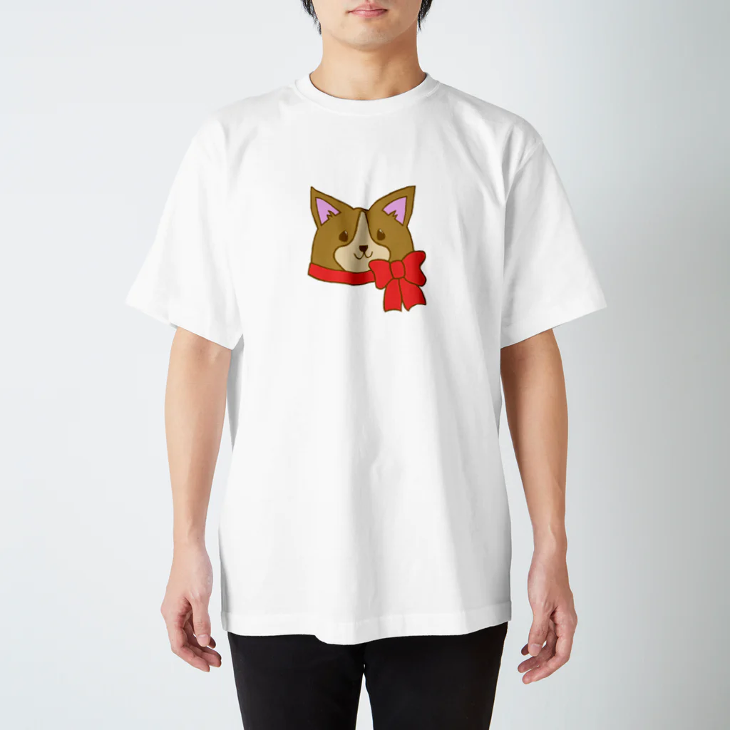 沢いおりのおみせやさんのコーギー犬 スタンダードTシャツ