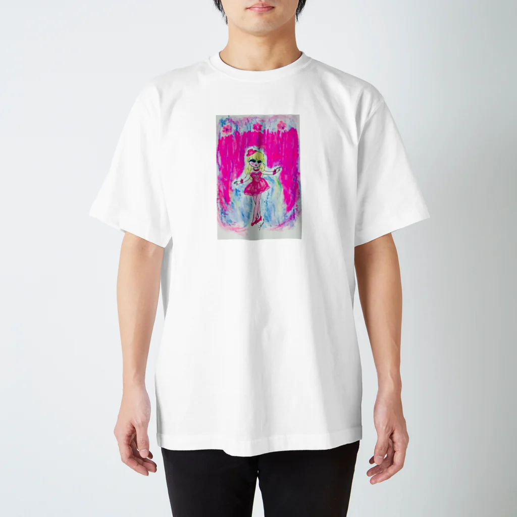 ピンク星こずべのピンクMerry-go-round スタンダードTシャツ