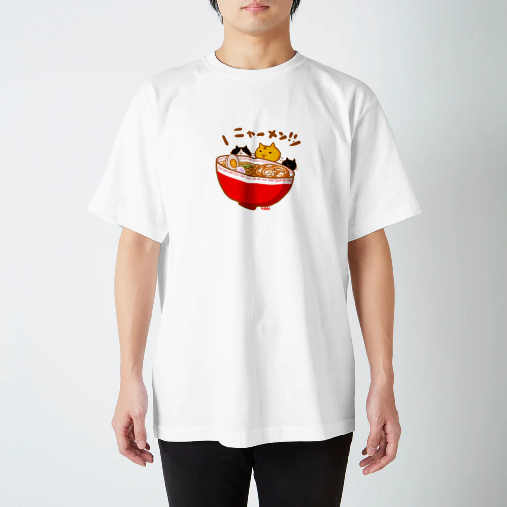 まめのき。のにゃーめん！ Regular Fit T-Shirt