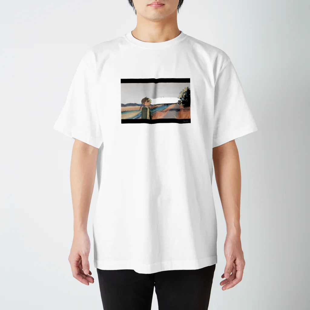 twilostの冬の河川敷 スタンダードTシャツ