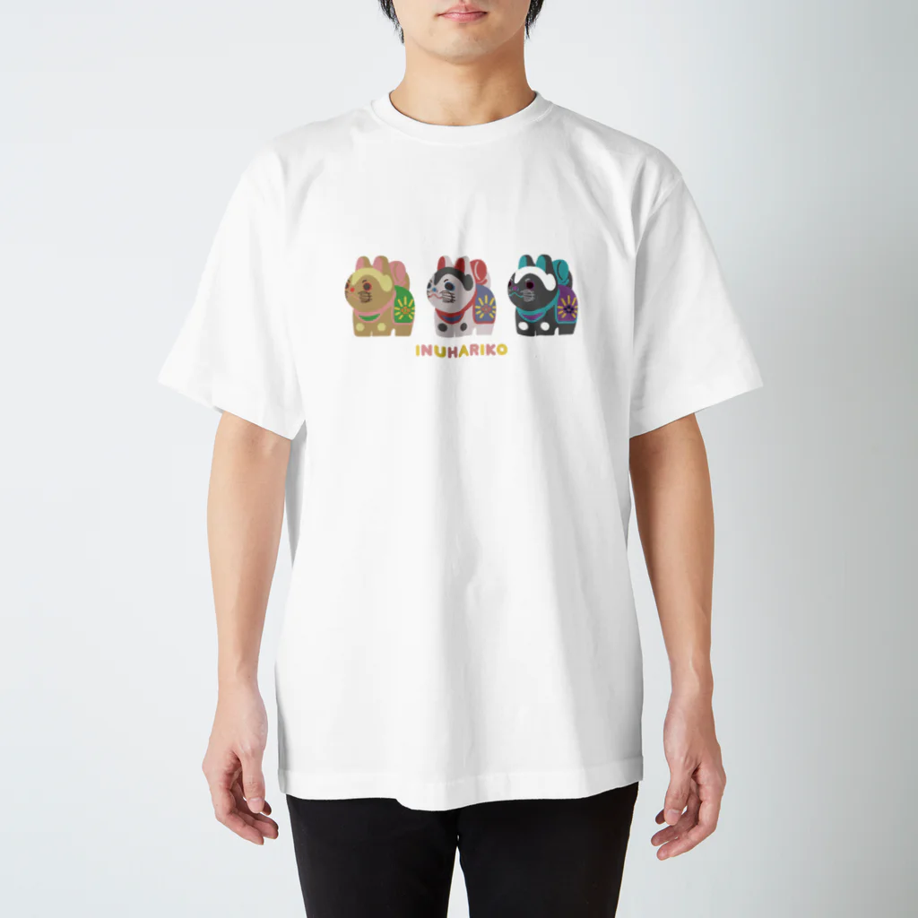 　やのやのいぬはりこトリオ スタンダードTシャツ