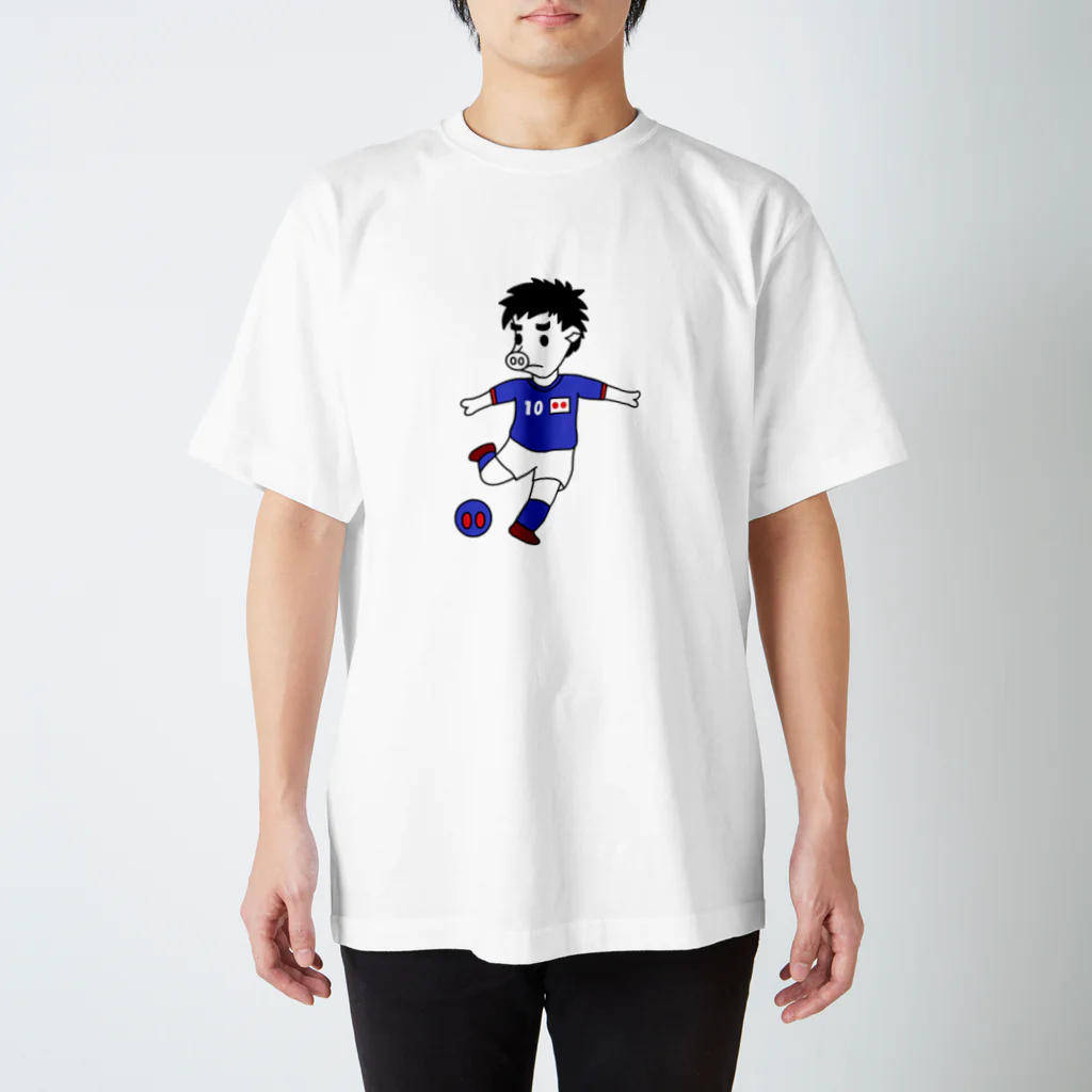 豚人イラストのパンダ武島のエース・ス豚（トン）ライカー Regular Fit T-Shirt