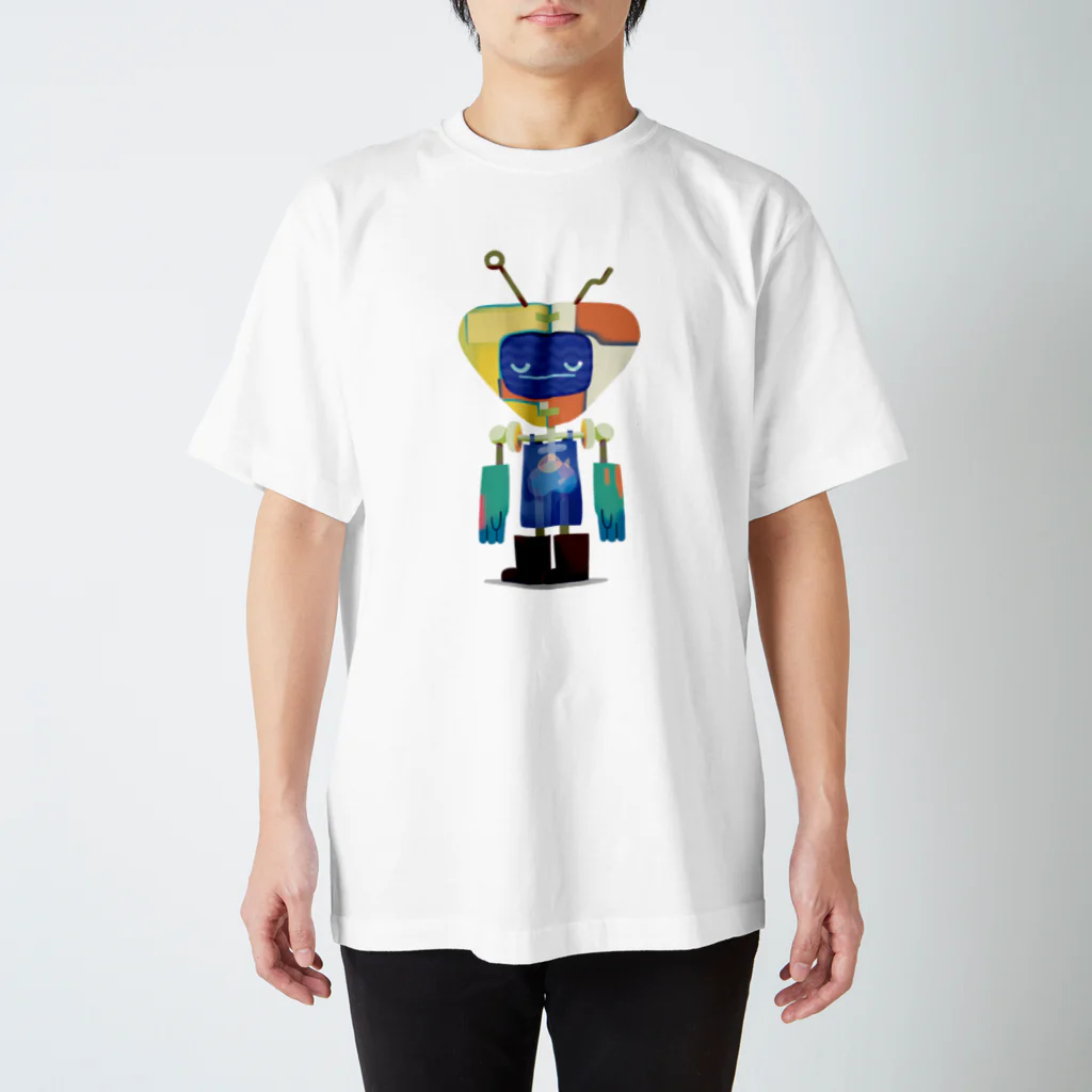 ラシマ工房のロボットりょうしとなぞのいきもの～りょーし スタンダードTシャツ