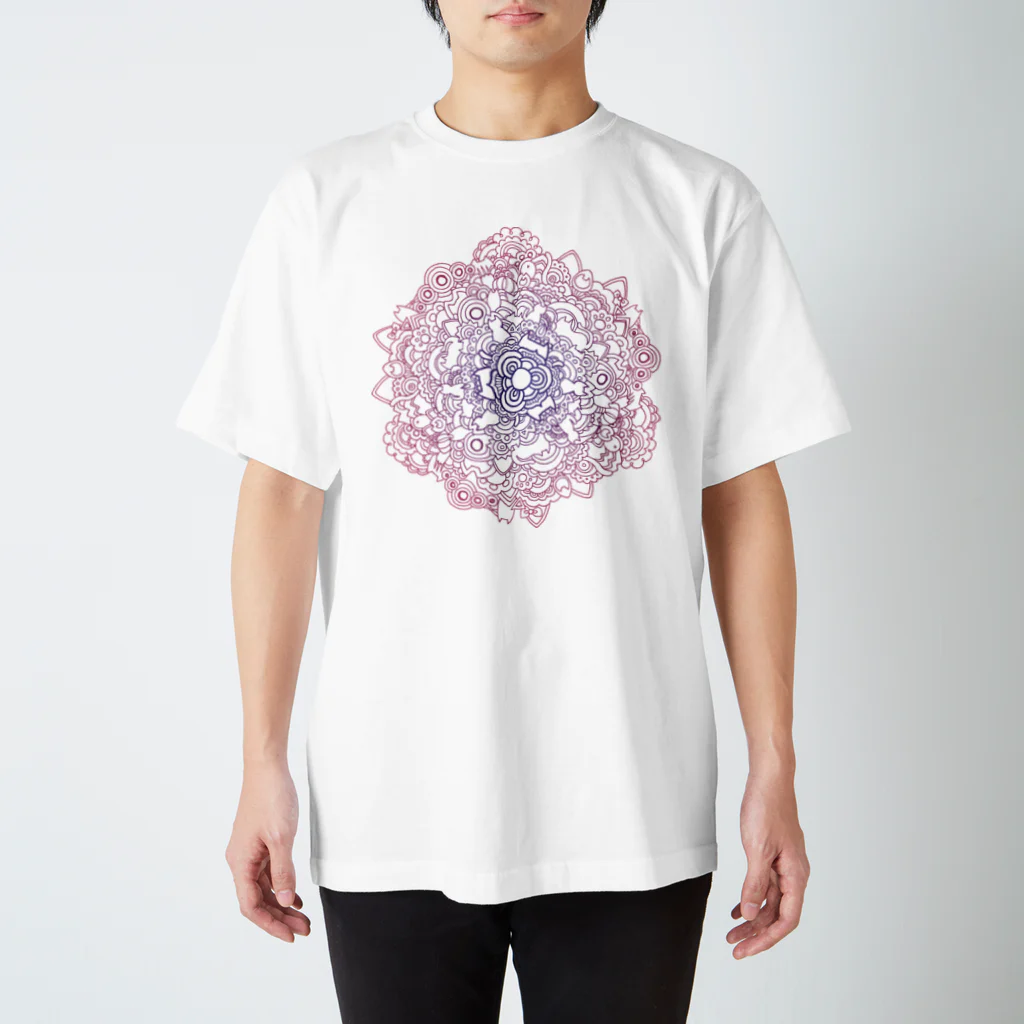 maro's POKER FACEのネコタングル Regular Fit T-Shirt