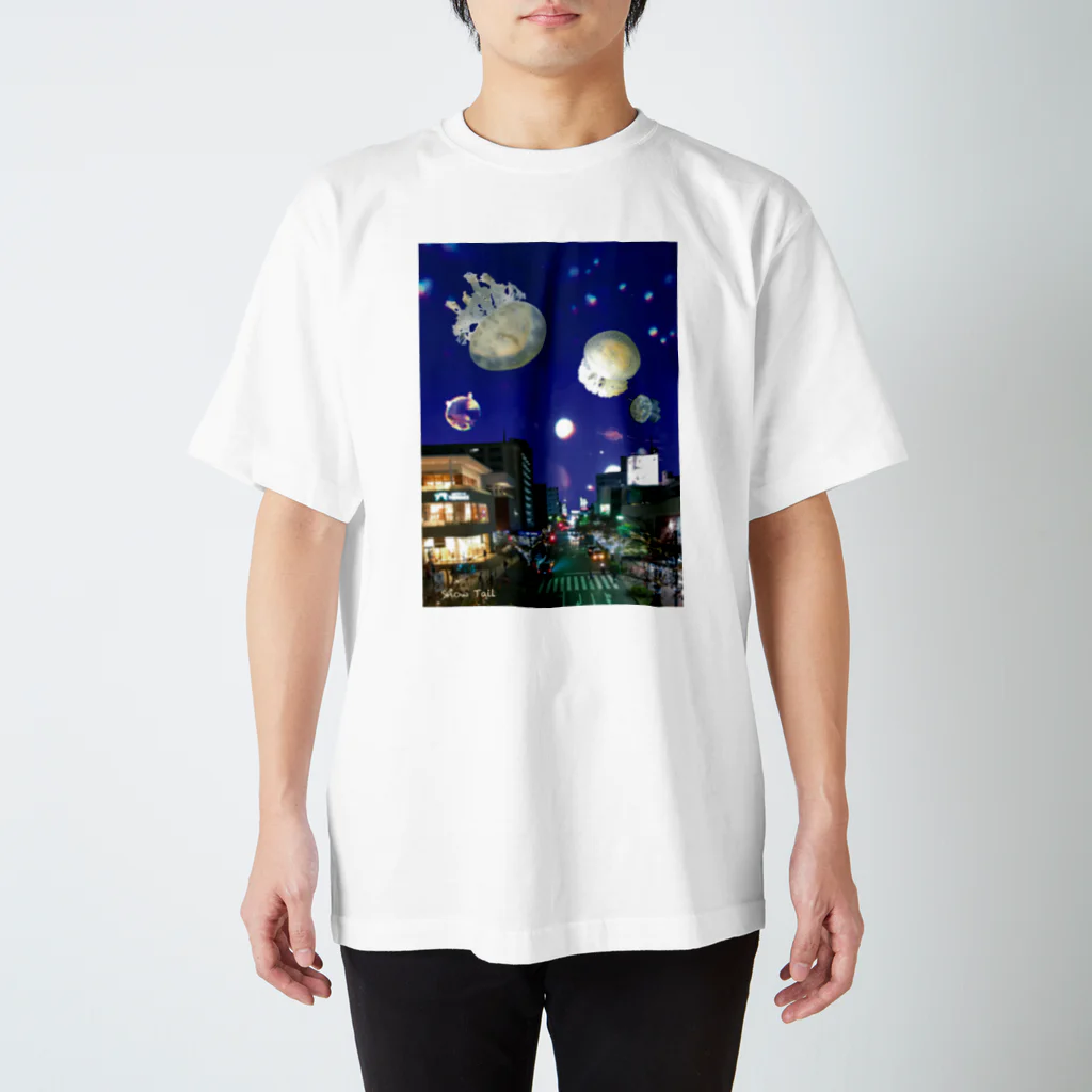 Snow Tailの海色の街 スタンダードTシャツ