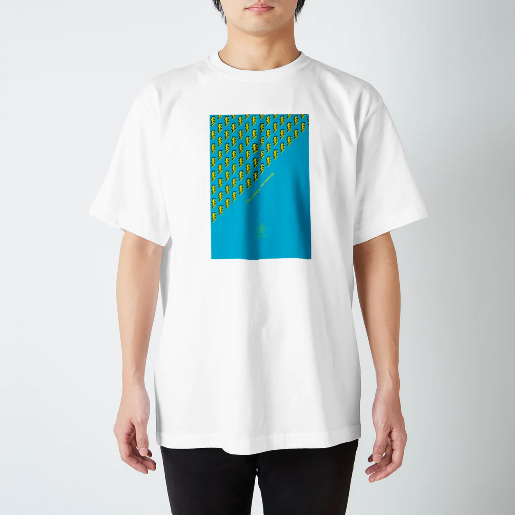 696graphic_suzuriの696graphic_Tshirt_PopTHUNDER Regular Fit T-Shirt