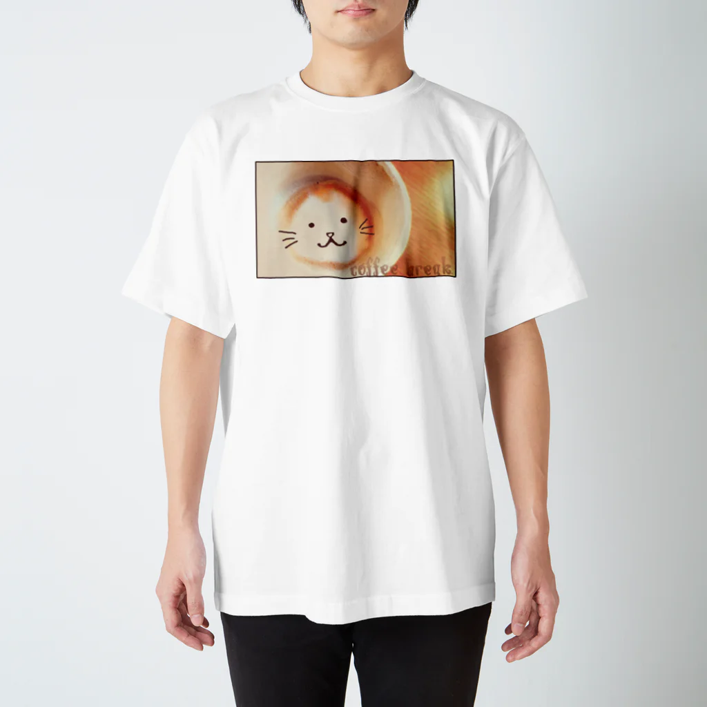 mofmenomossoのカプチーノ猫 スタンダードTシャツ