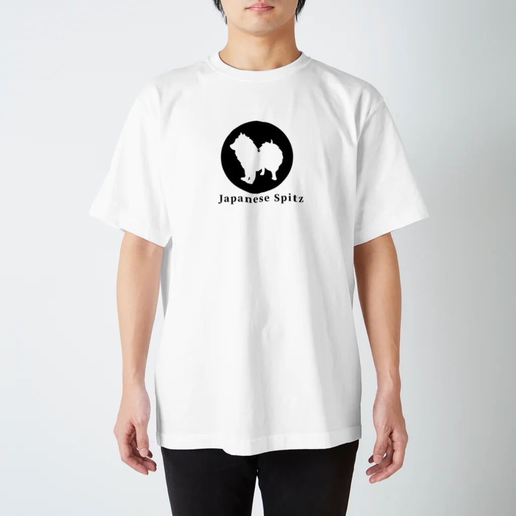 trill. 日本スピッツグッズのお店の【Shadow】Japanesespitz Regular Fit T-Shirt