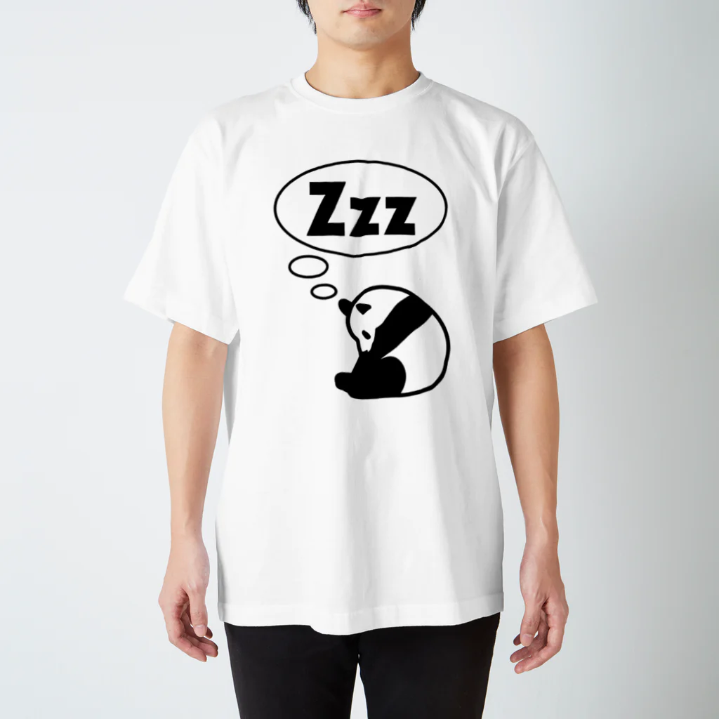 DRIPPEDのZzzパンダ / Zzz sleeping panda スタンダードTシャツ