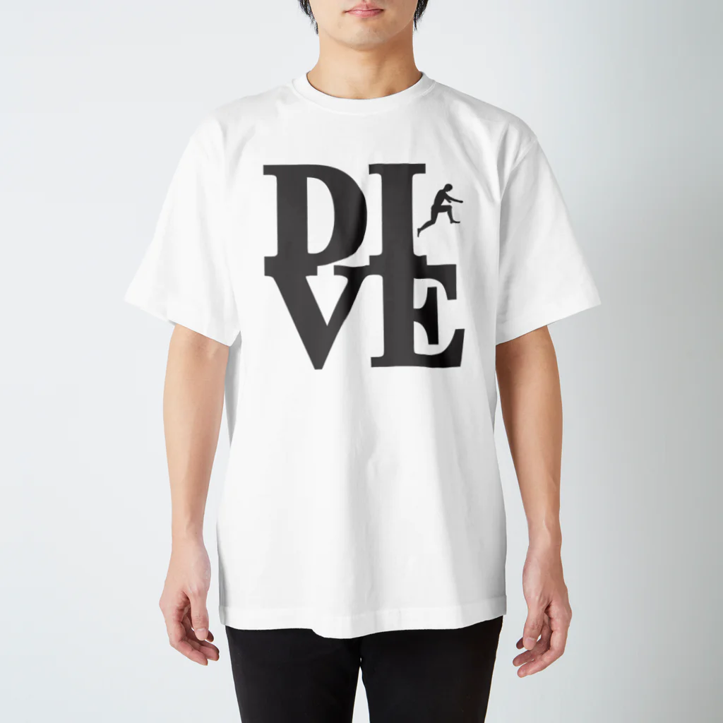 Plastic-Earthの"Dive" POP-ART風 Regular Fit T-Shirt