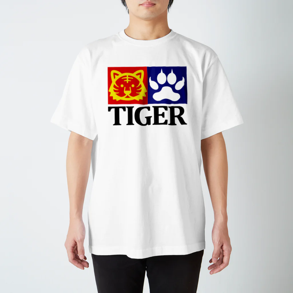 Plastic-Earthの"TIGER" パロディーTシャツ スタンダードTシャツ