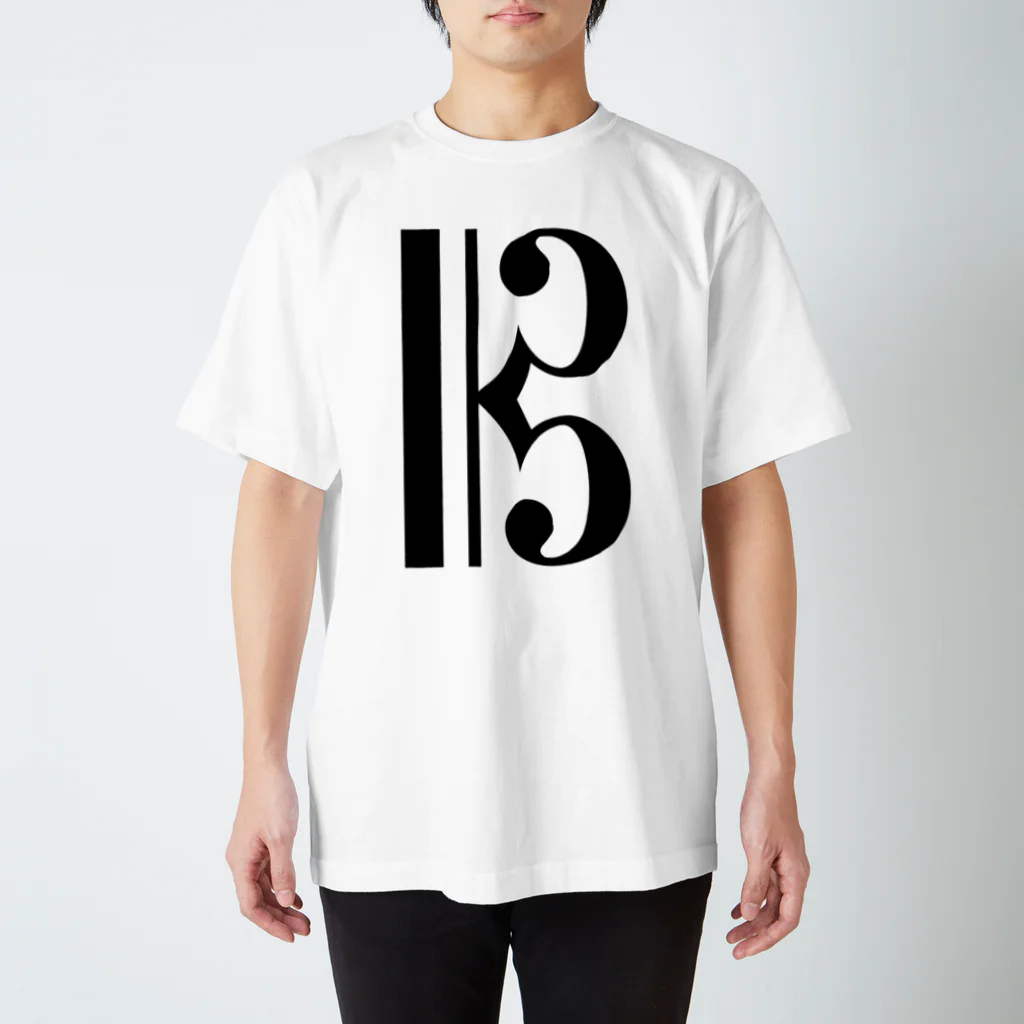 DRIPPEDのストリートなAlto Clef-ハ音記号- Regular Fit T-Shirt