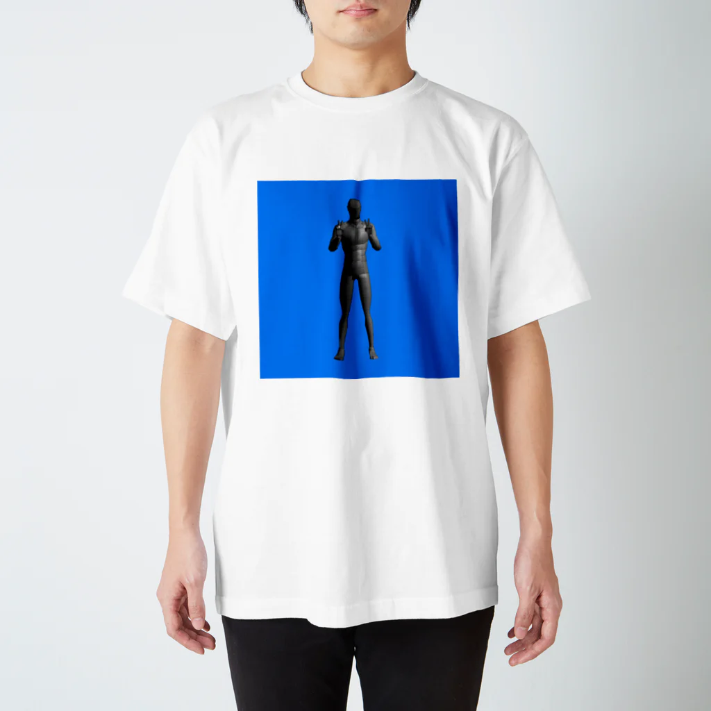 kazuakiのローポリマンの立ち姿 Regular Fit T-Shirt