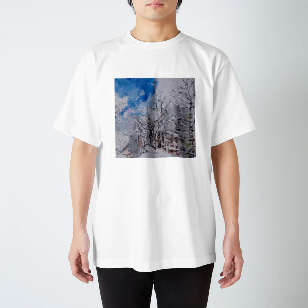 PORTONE, ART, LABORATORY.の旅景色・冬 , 2020 Regular Fit T-Shirt