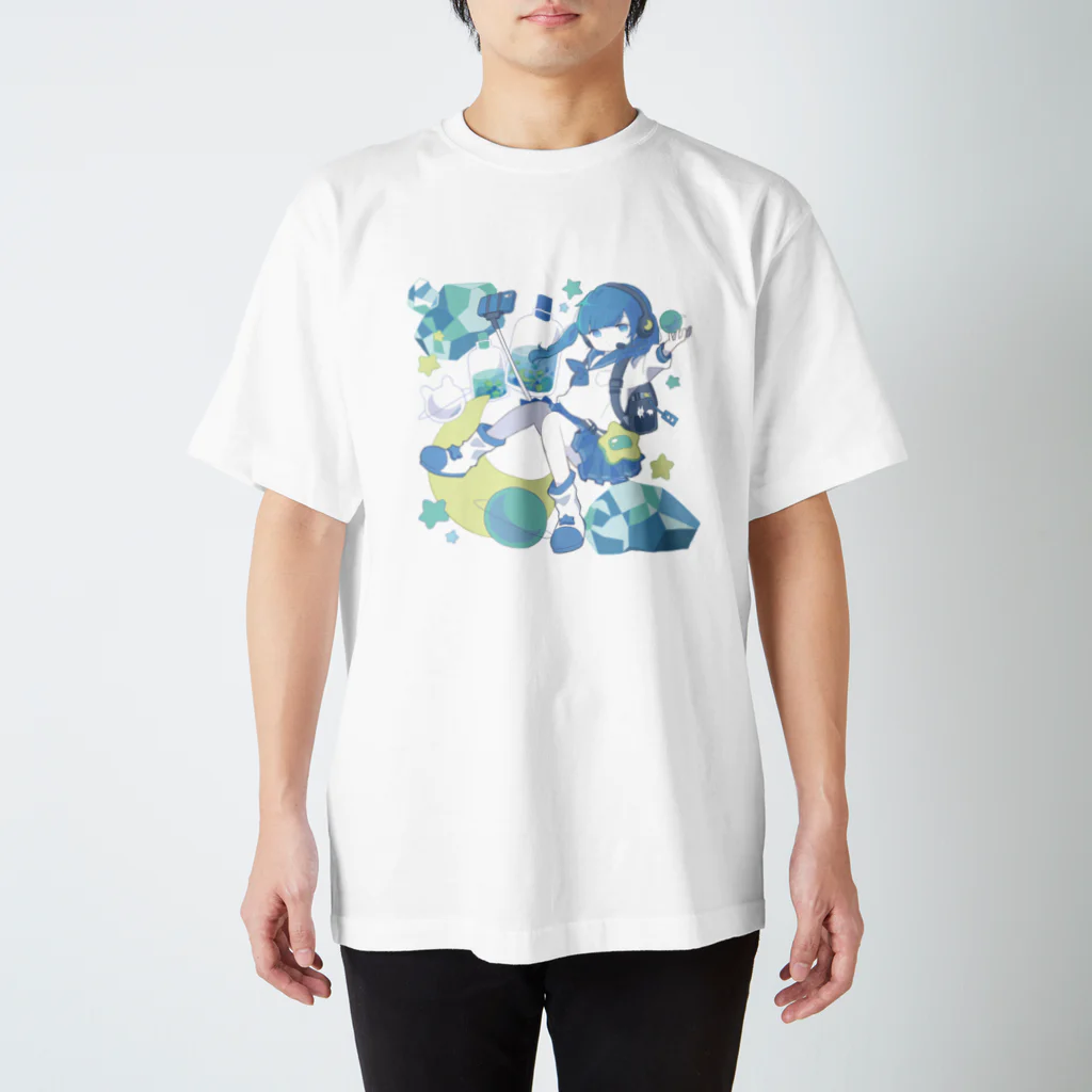 粟屋やわ子の宇宙探索 Regular Fit T-Shirt