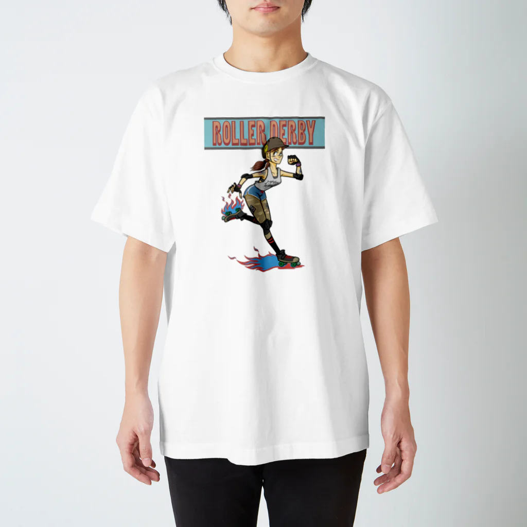 nidan-illustrationの"ROLLER DERBY" スタンダードTシャツ