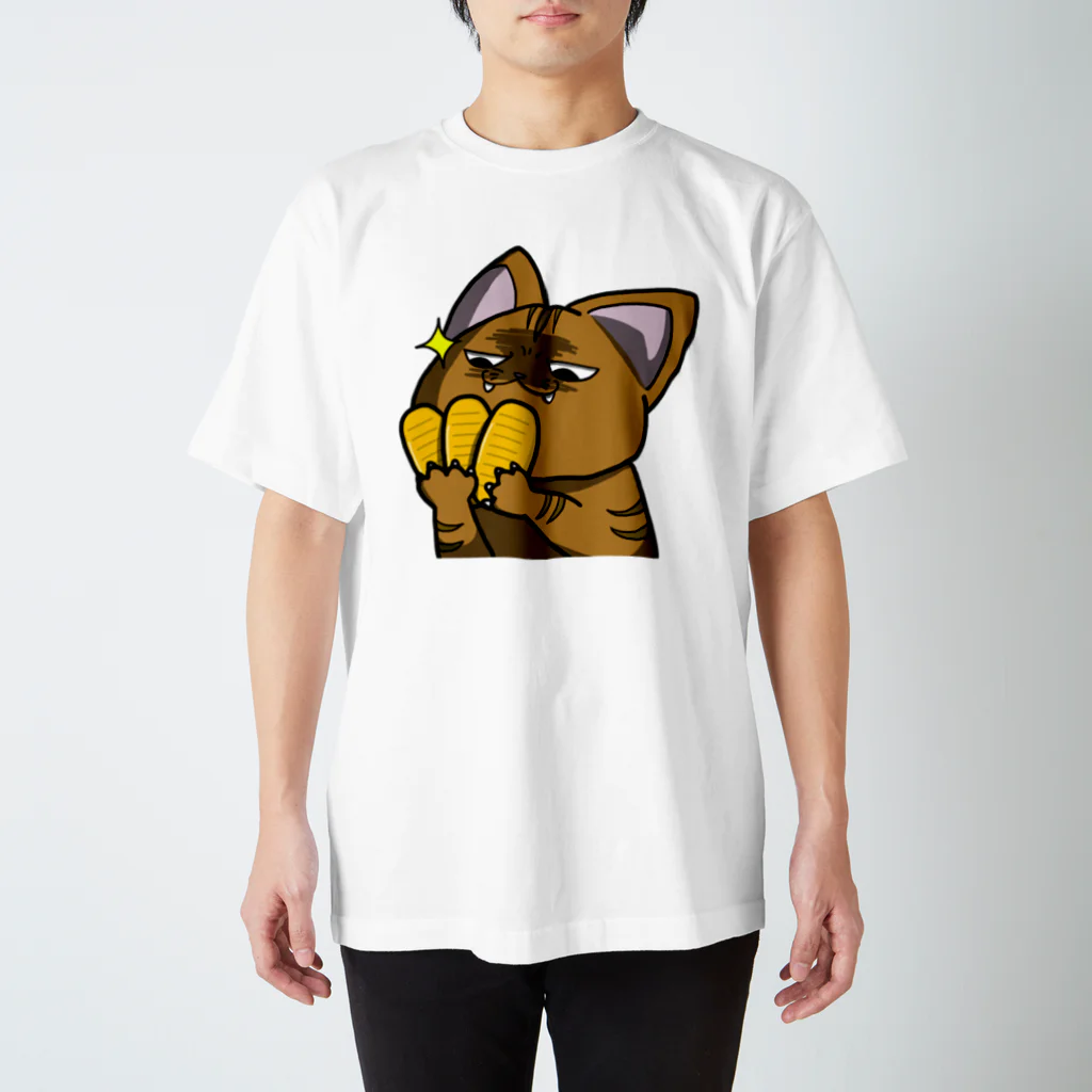 思う屋の価値の分かる猫 Regular Fit T-Shirt